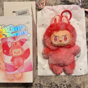 POP MART Labubu Big Into Energy “LOVE” Keychain – 100% Authentic -2